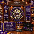 MNVK Premium Dartboard Cabinet Set – Wall-Mounted Dart Game PNPA