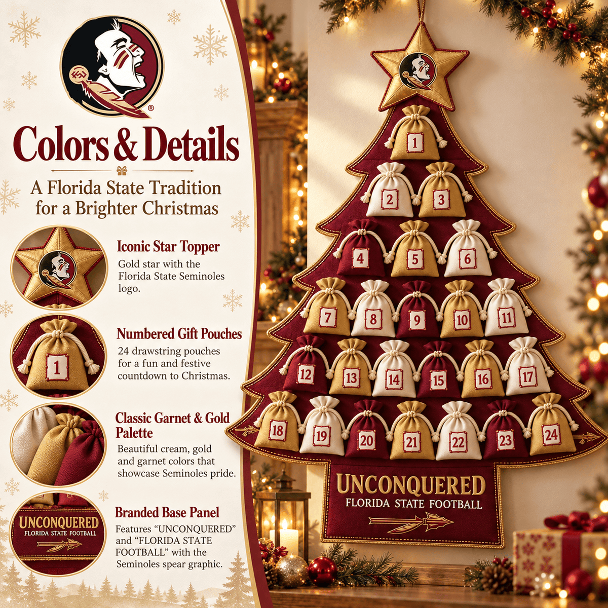 Premium FSS Christmas Tree Countdown Calendar TNSM