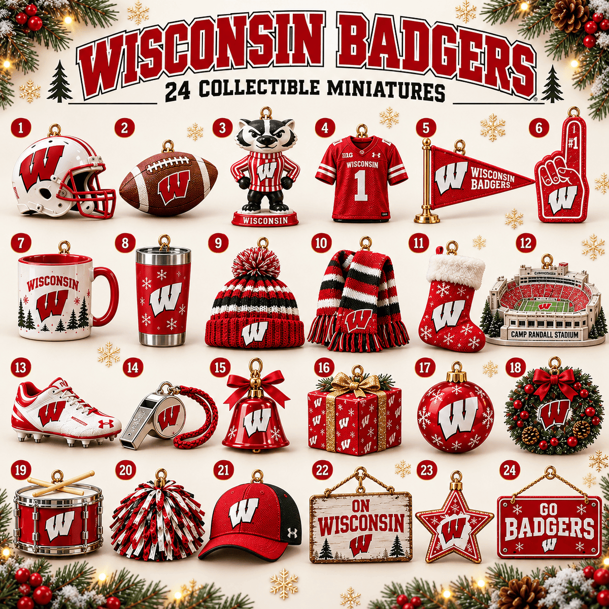 Premium WBG Christmas Tree Countdown Calendar TNSM