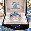 UNC Premium Charm Pavé Statement Ring NTNA