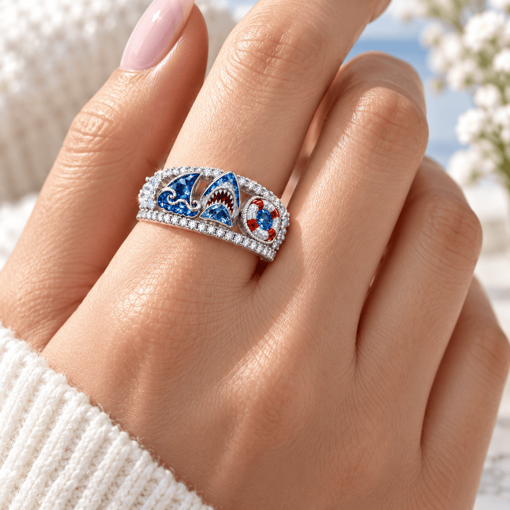 JAWS Premium Charm Pavé Statement Ring NTNA