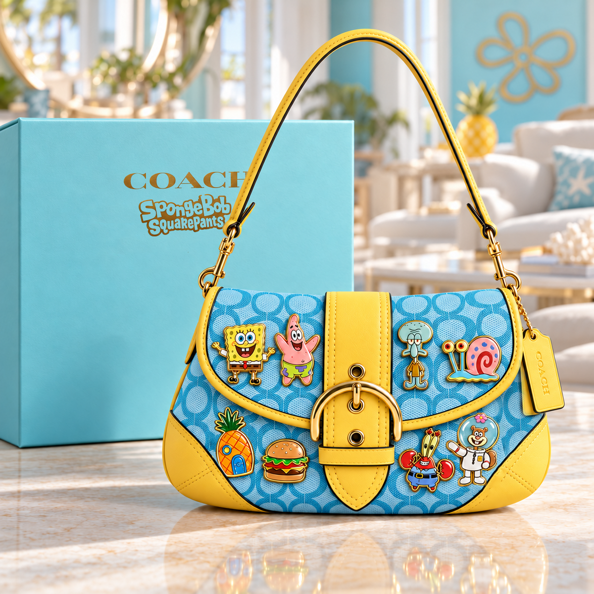 Premium SBSP Soho Bag With Charm NPL