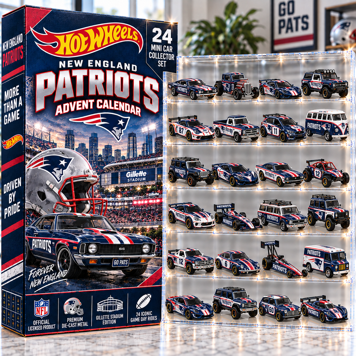 NEP Premium Mini Car Advent Calendar NTNA