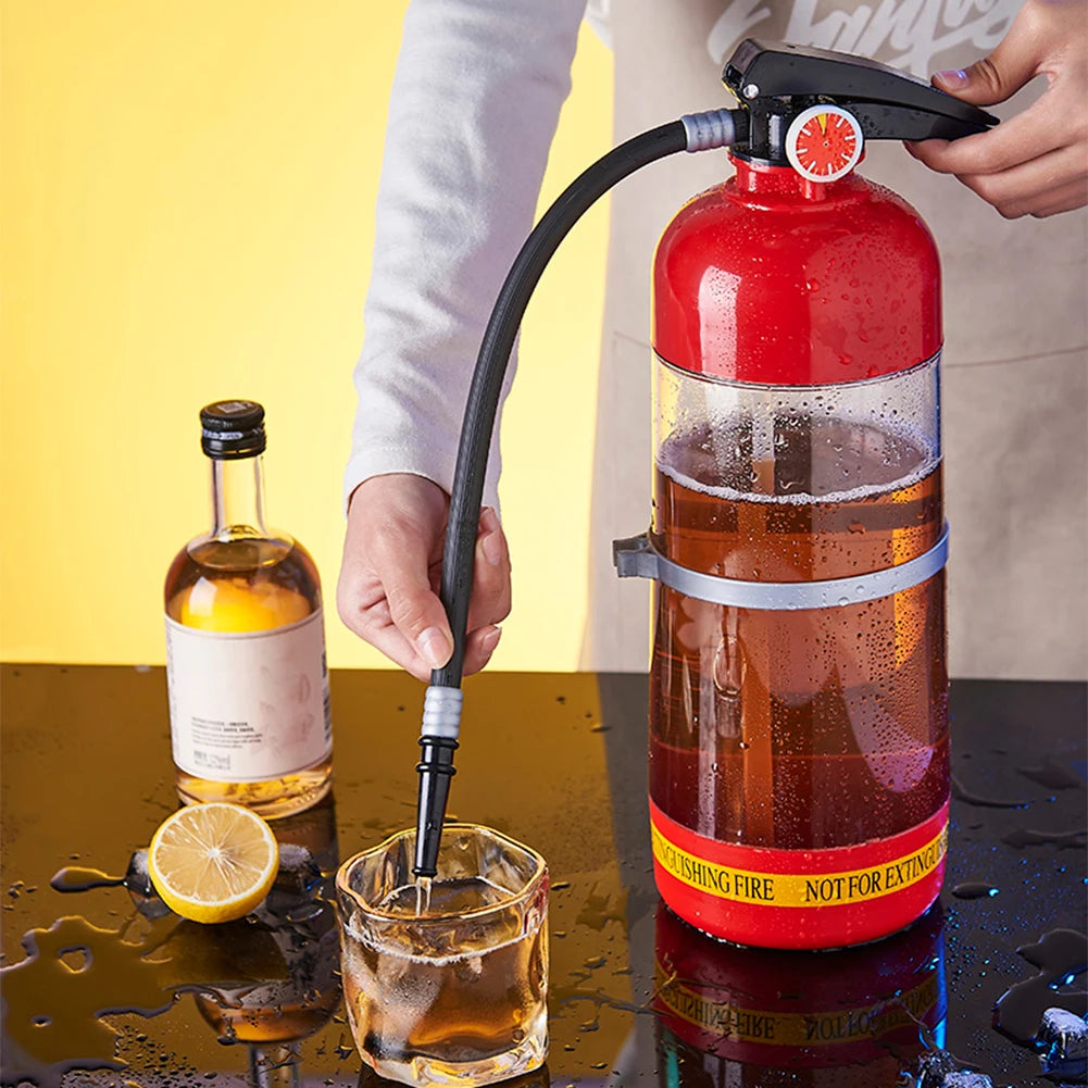 3L  Shape Wine Drink Dispenser Press Type Beverage Wine Pourer Portable Beer Container for Party Bar Accessory