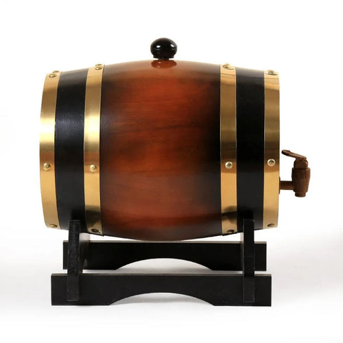 15L 20L Oak Barrel Vintage Wooden Oak Timber Wine Barrels with Stand Home Brewing Accessories for Wine Brandy Whiskey Tequila