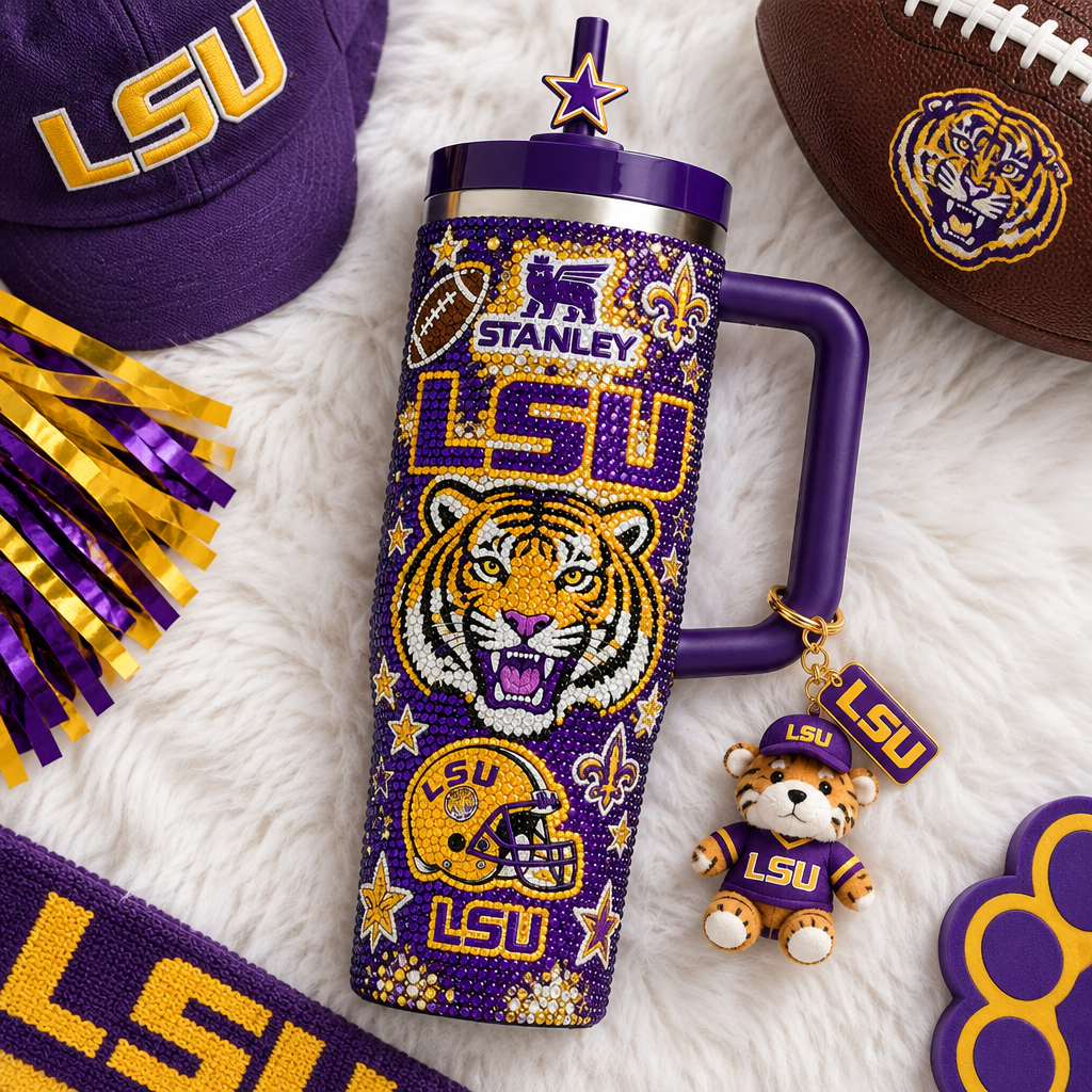 LSU Tigers 40oz Tumbler With Handle TTNL