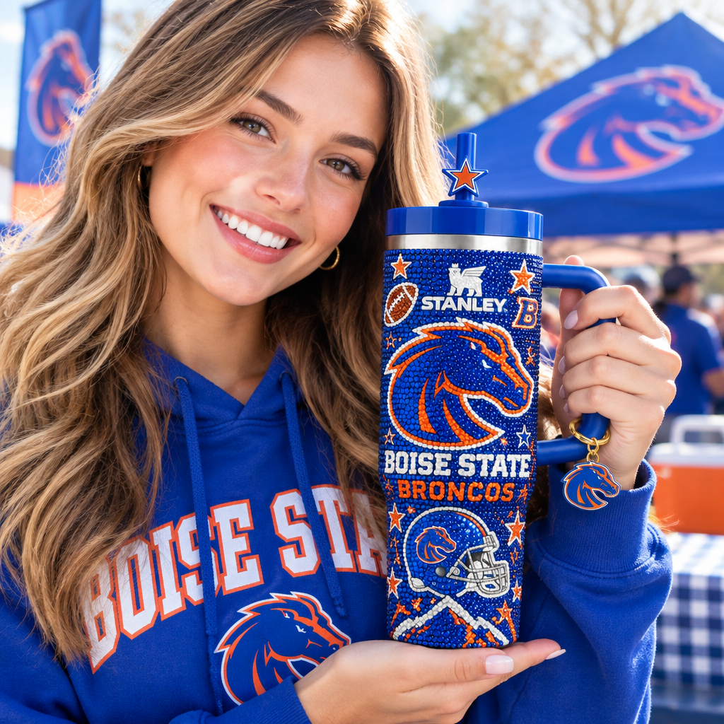 Boise State Broncos 40oz Tumbler With Handle TTNL