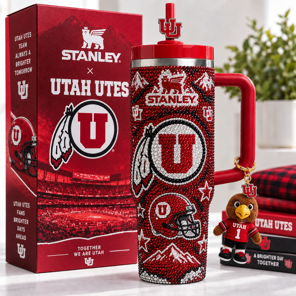 Utah Utes 40oz Tumbler With Handle TTNL