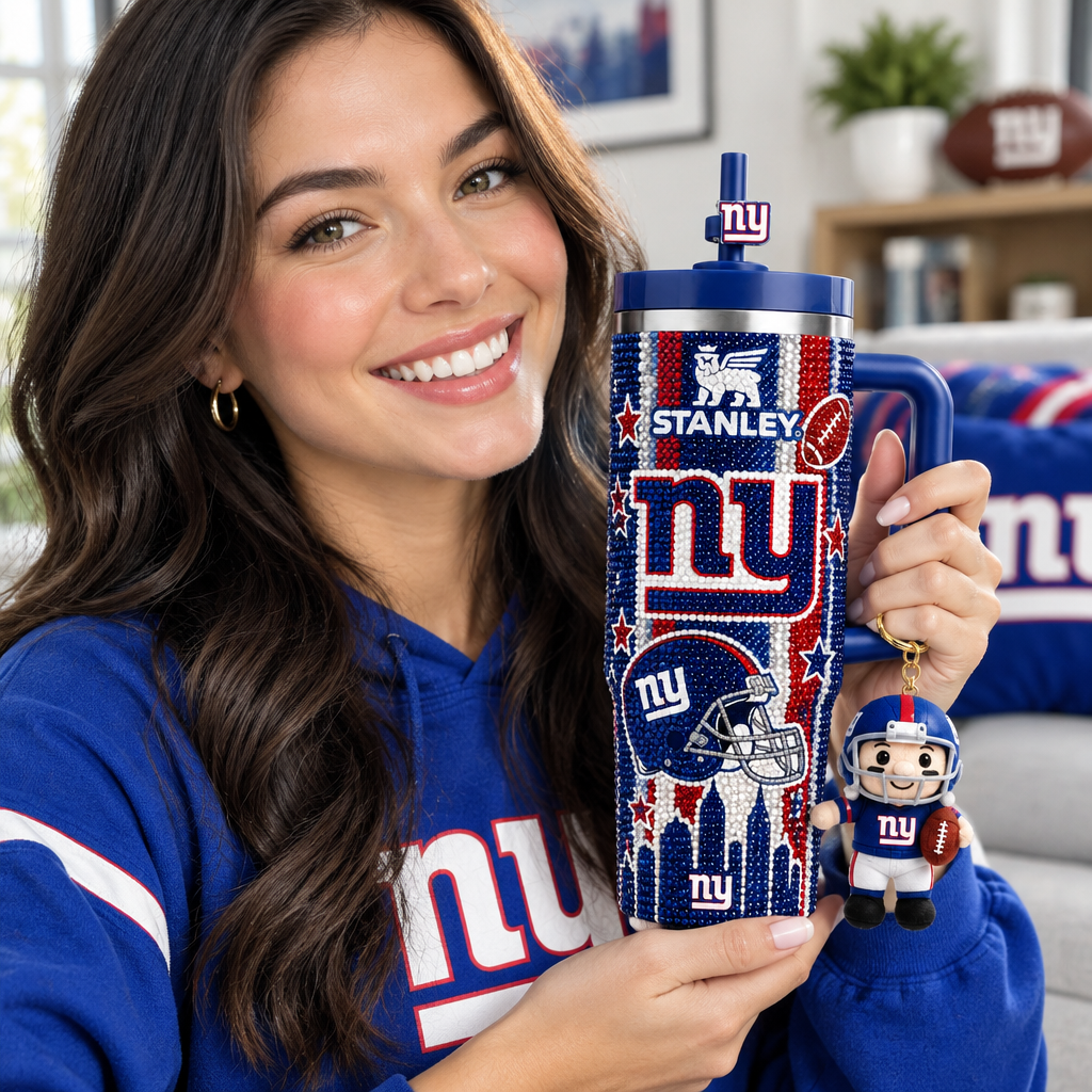 New York Giants 40oz Tumbler With Handle TTNL