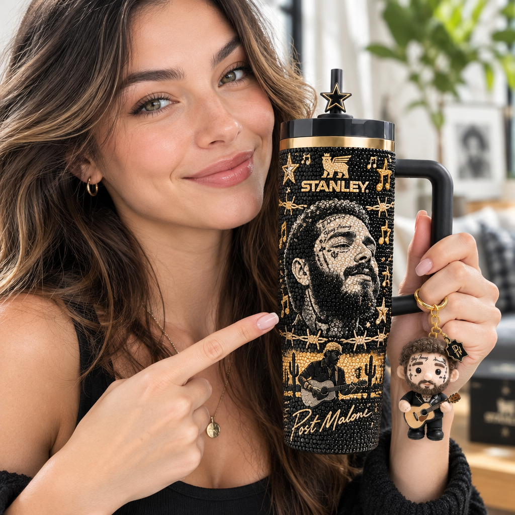 Post Malone 40oz Tumbler With Handle TTNL