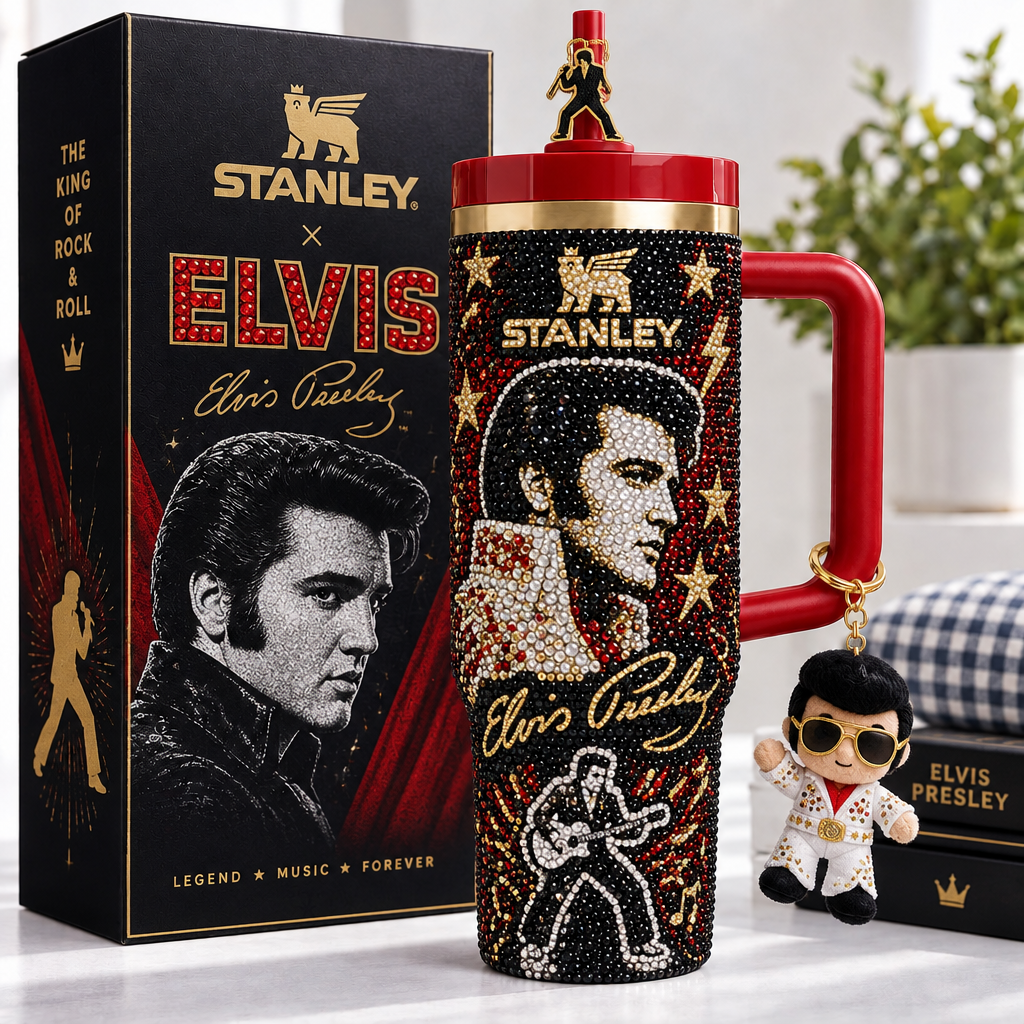 Elvis Presley 40oz Tumbler With Handle TTNL