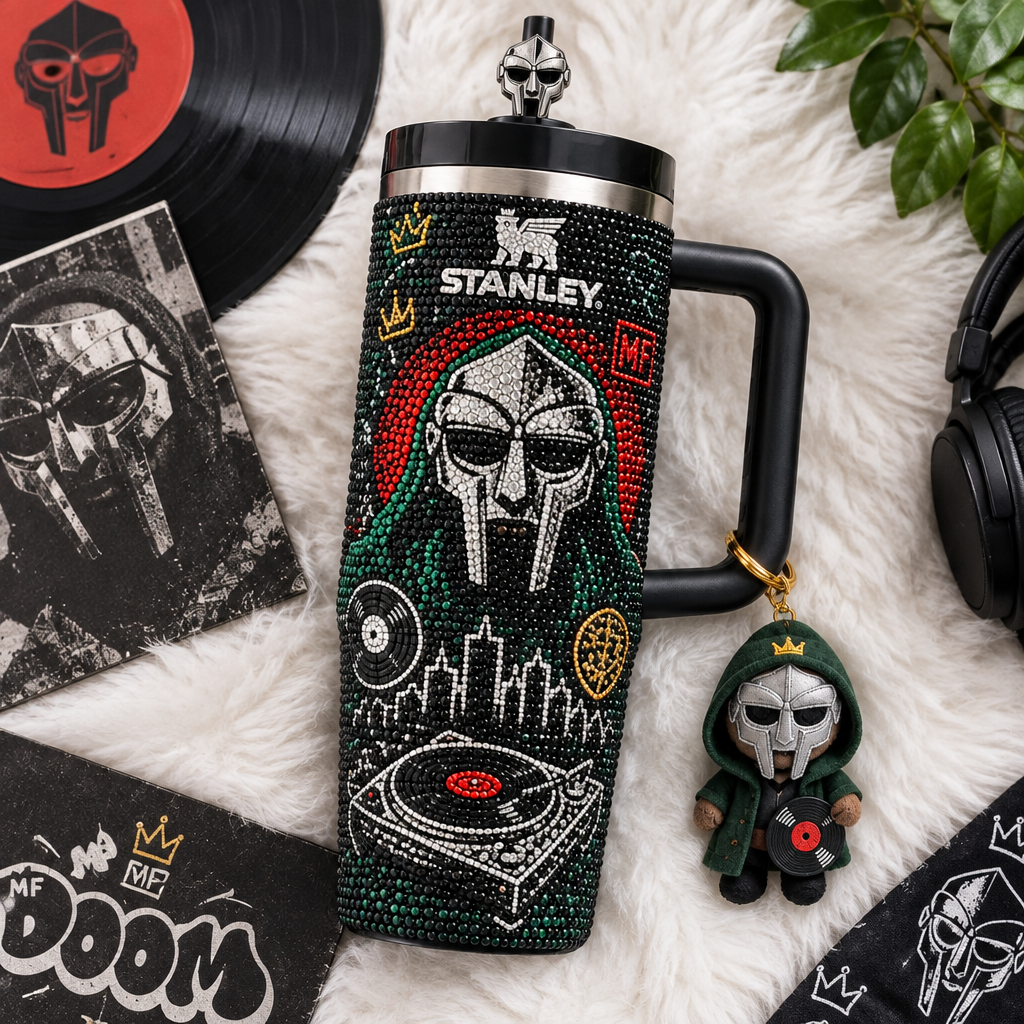 Mf Doom 40oz Tumbler With Handle TTNL
