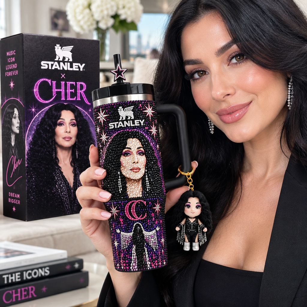 Cher 40oz Tumbler With Handle TTNL