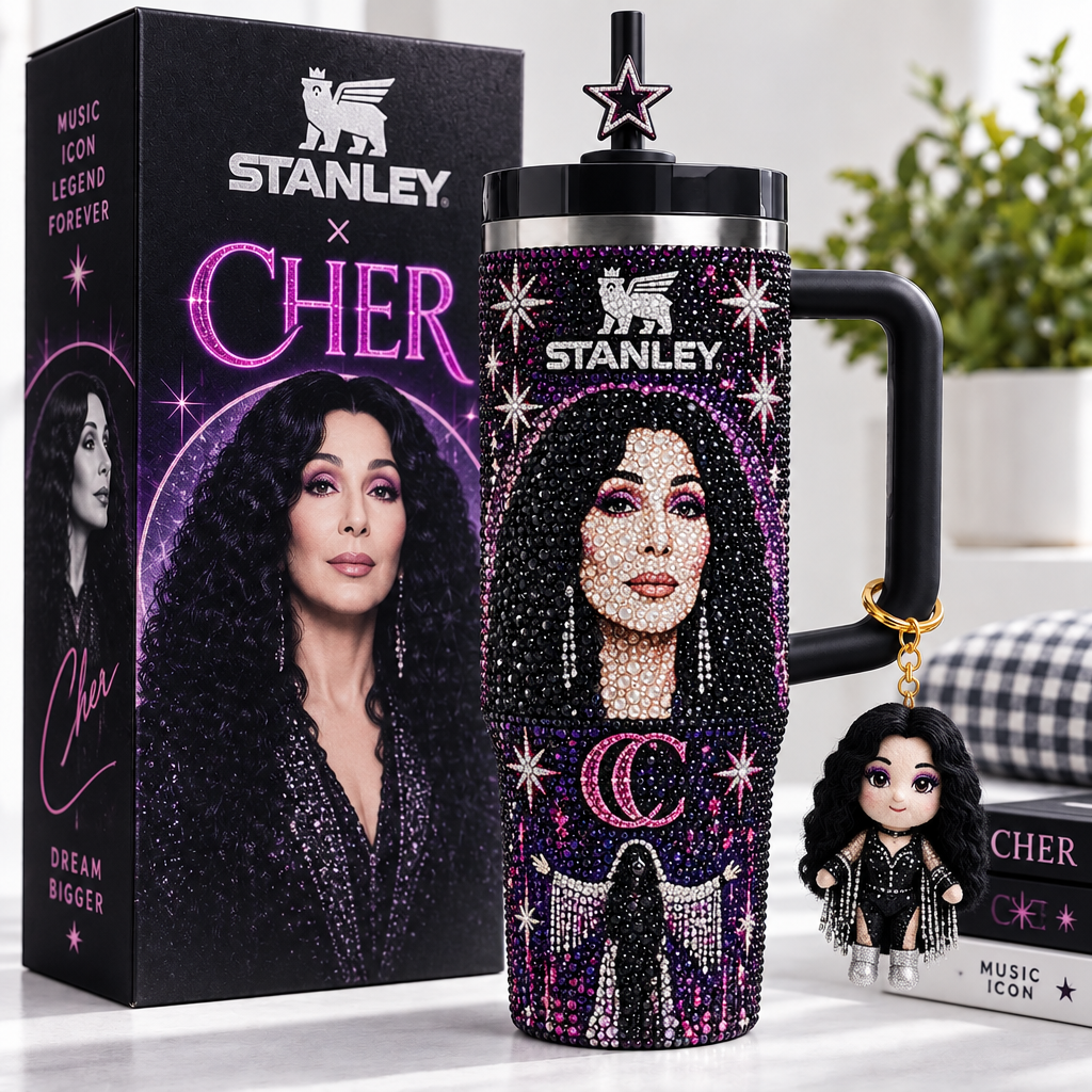 Cher 40oz Tumbler With Handle TTNL